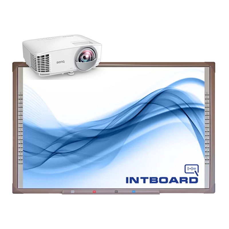 Інтерактивна дошка Intboard 82" з розумним лотком (UT-TBI82X-TS) та короткофокусний прєктор Benq MX808STH (9H.JMG77.13E)